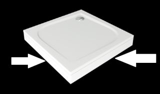 Экран Good Door Квадро 100 серый